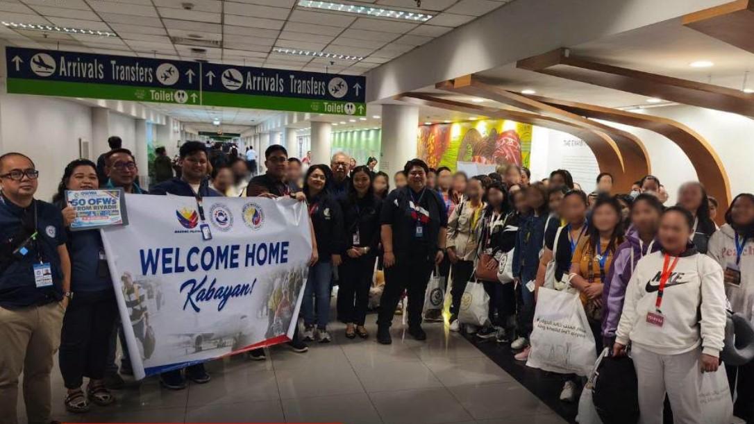 50 more OFWs repatriated from Saudi Arabia