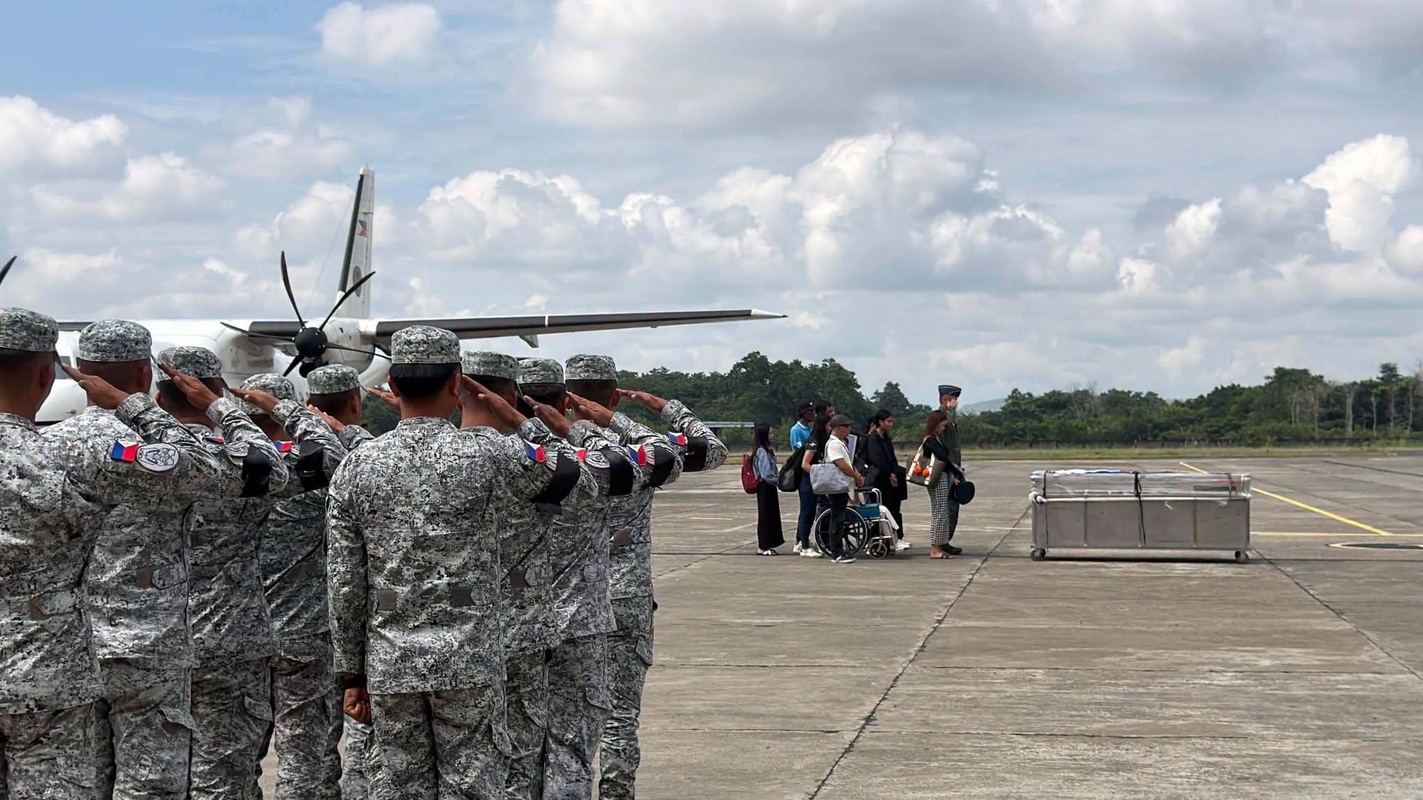 Remains of PAF pilot killed in flight training collision brought home to Tuguegarao City