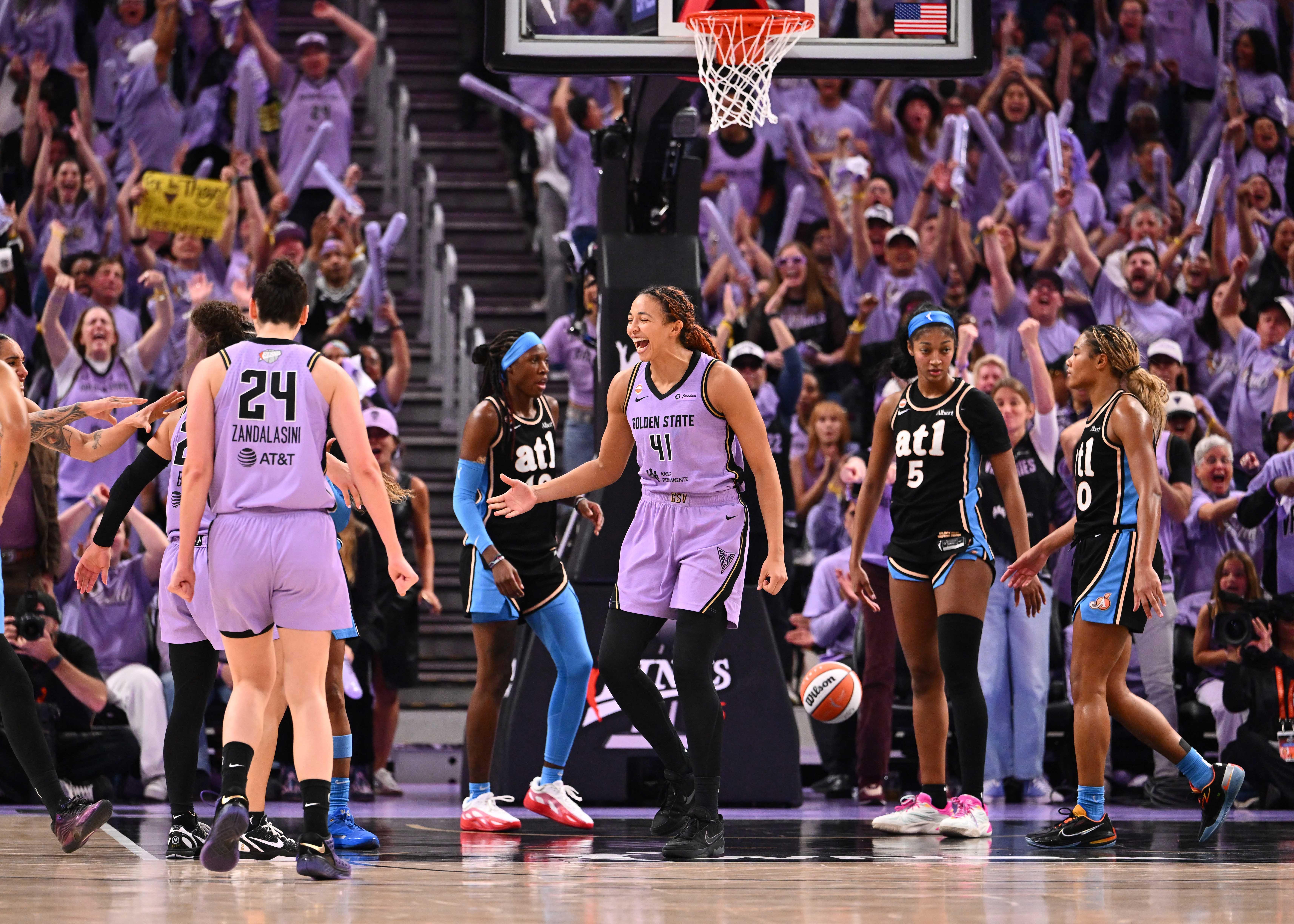 Valkyries use stifling defense to move within 1 win of WNBA title