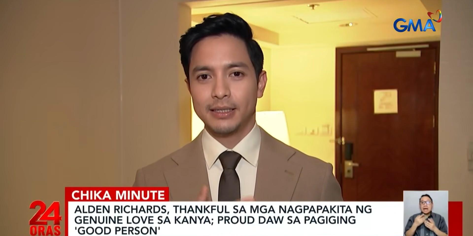 Alden Richards grateful to supporters for 'genuine love'