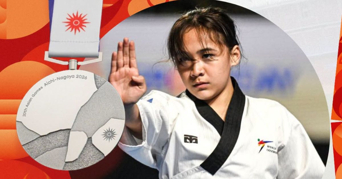 Juliana Mykhail Candelaria cops silver in women's poomsae at 2026 Asian Games - GMA Network