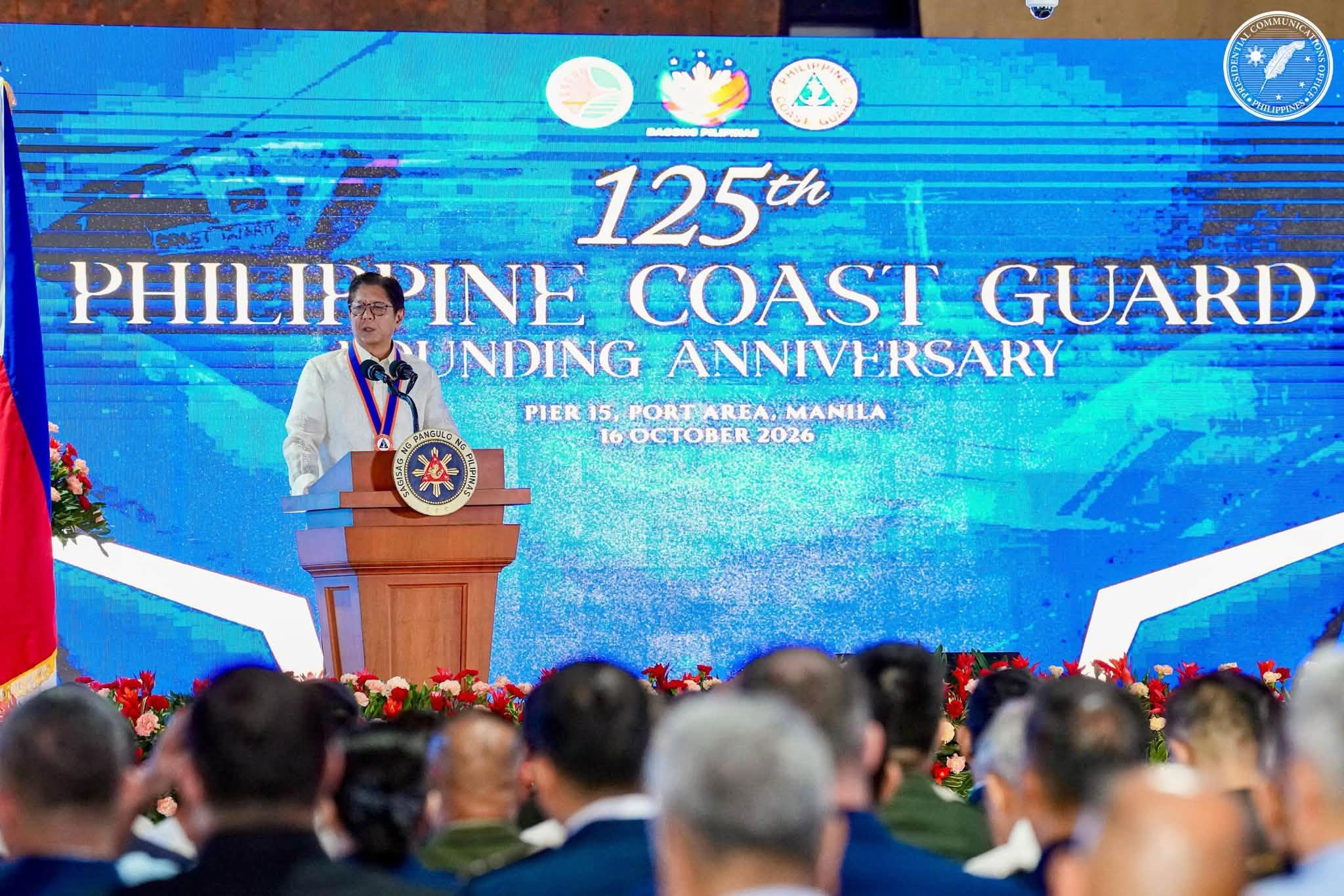 Marcos seeks stronger, more ready PCG amid maritime challenges