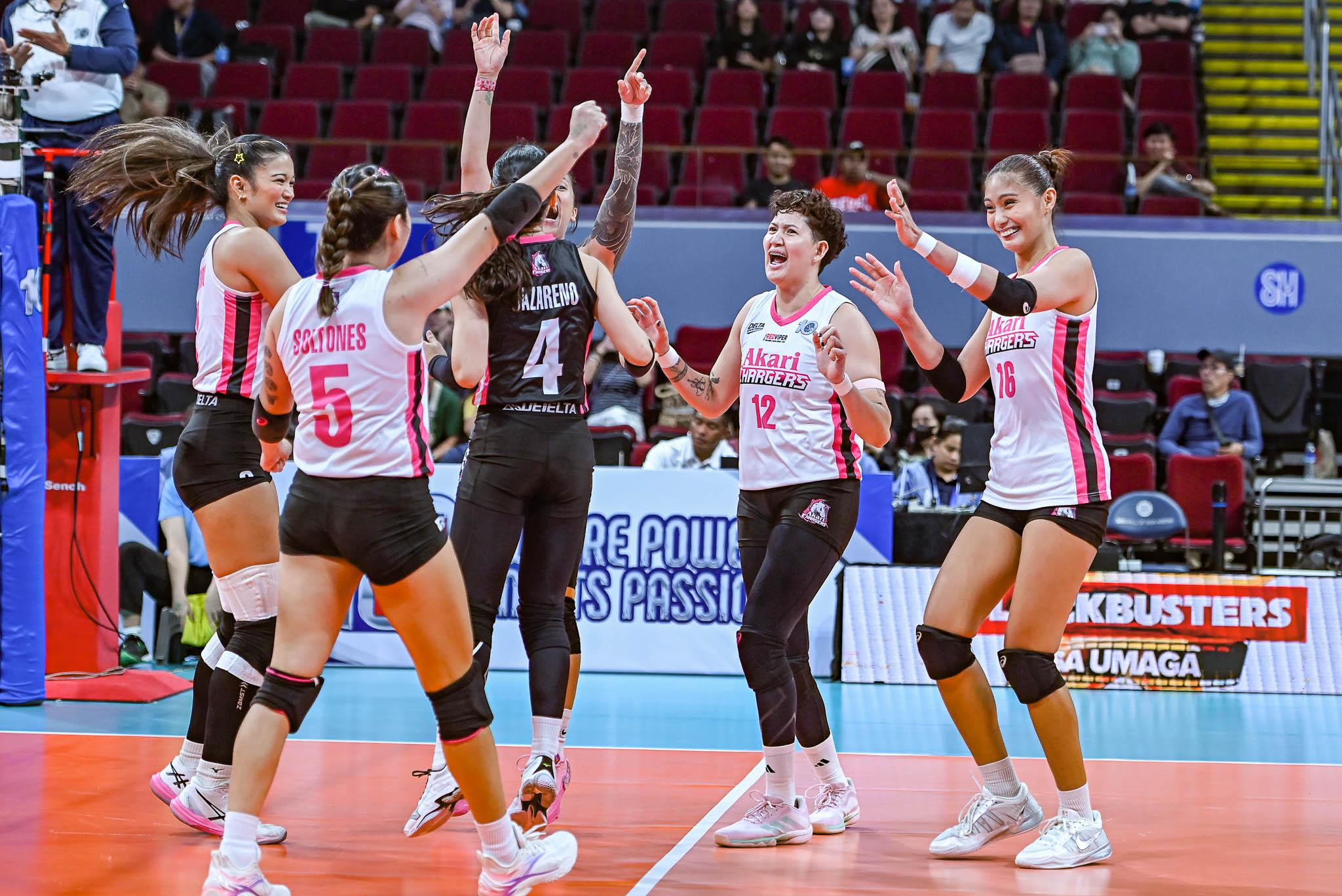 PVL: Akari thwarts PLDT's Set 3 comeback to secure breakthrough win