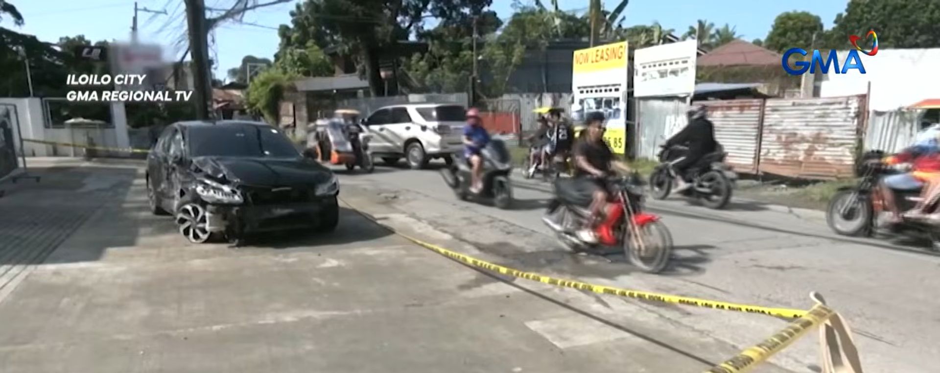 Doktor, nakabangga ng tindahan at tricycle; sugatan matapos pagbabarilin ng mga pulis ang kaniyang kotse
