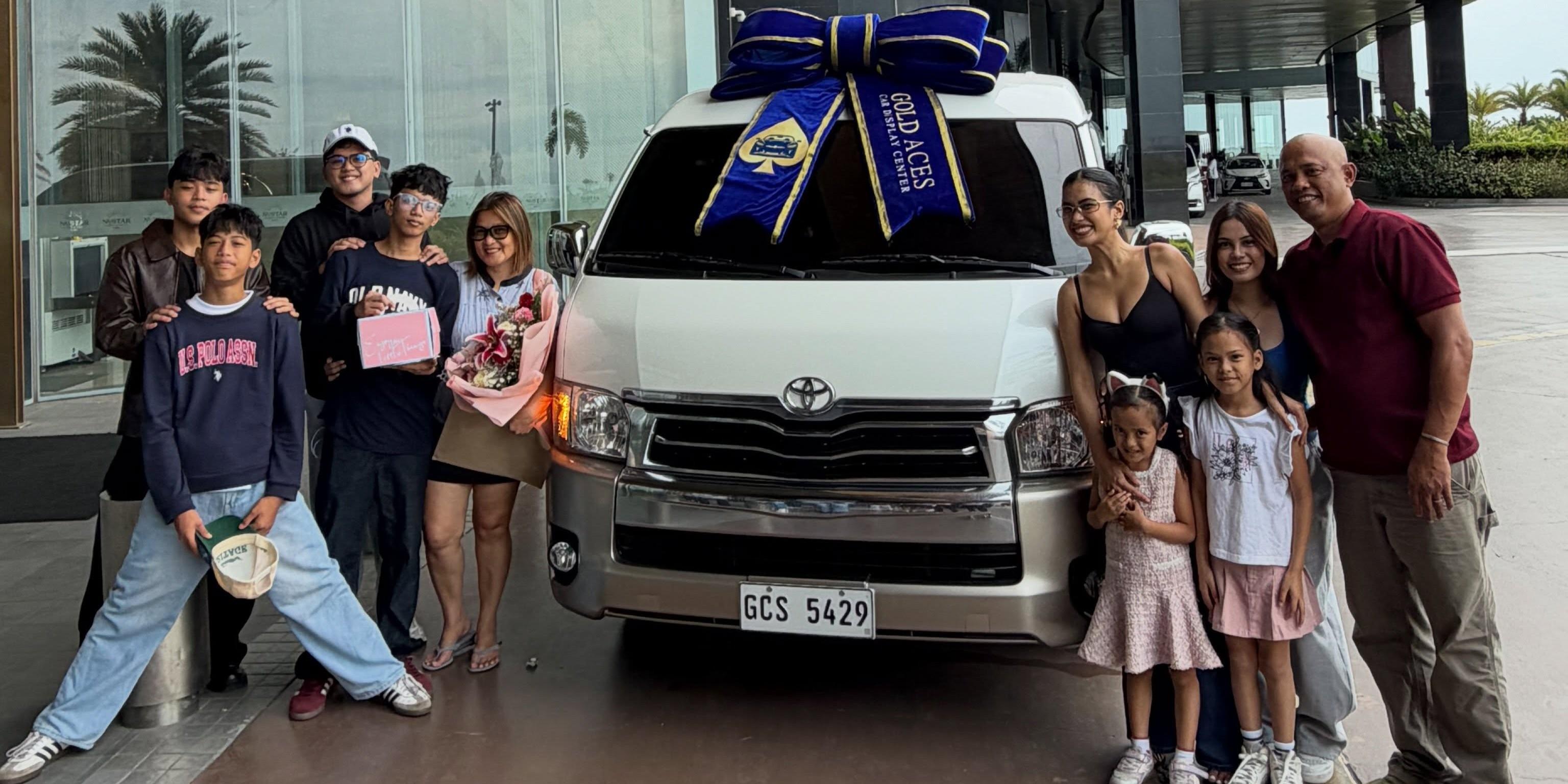 Shuvee Etrata buys first car for her family