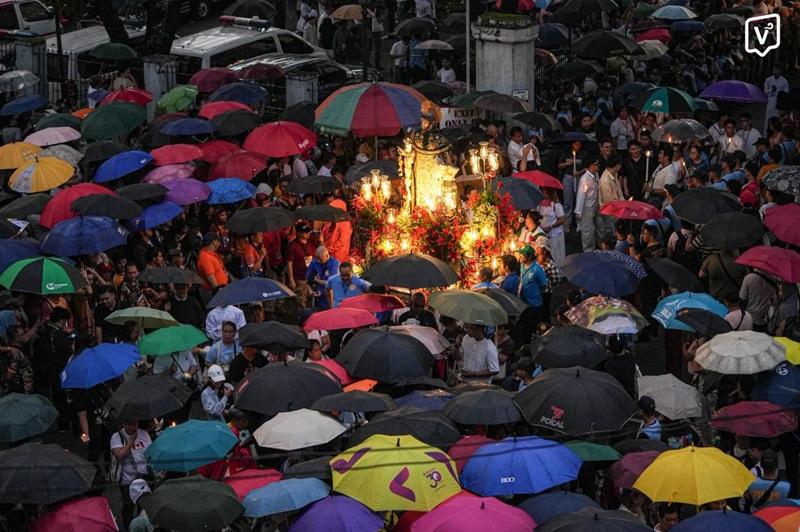 LOOK: Thousands of devotees join La Naval Grand Procession in Quezon City