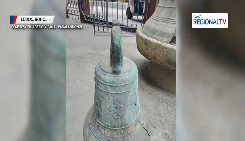 Century-old bell sa Loboc Church, tinangay ng 2 kawatan; 1 sa 2 suspek, nahuli 