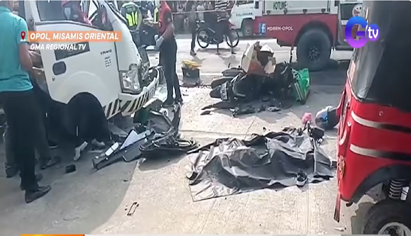 Brgy. kagawad, patay sa karambola ng mga sasakyan na dulot ng nag-overtake na SUV sa Misamis Oriental