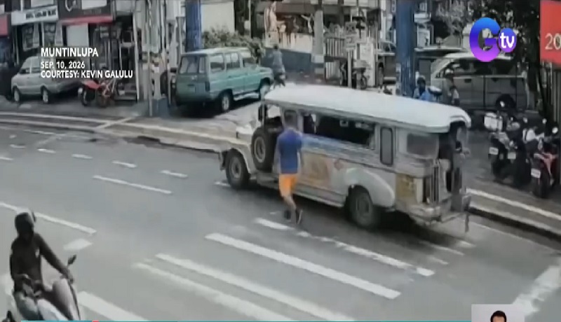Driver’s license ng jeepney driver na humarang sa pedestrian lane, binawi ng LTO