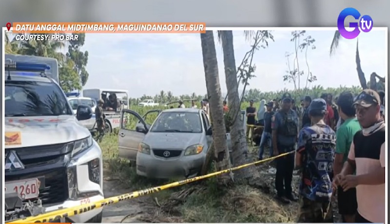 4 na lalaking sakay sa kotse, patay sa pamamaril sa Maguindanao del Sur