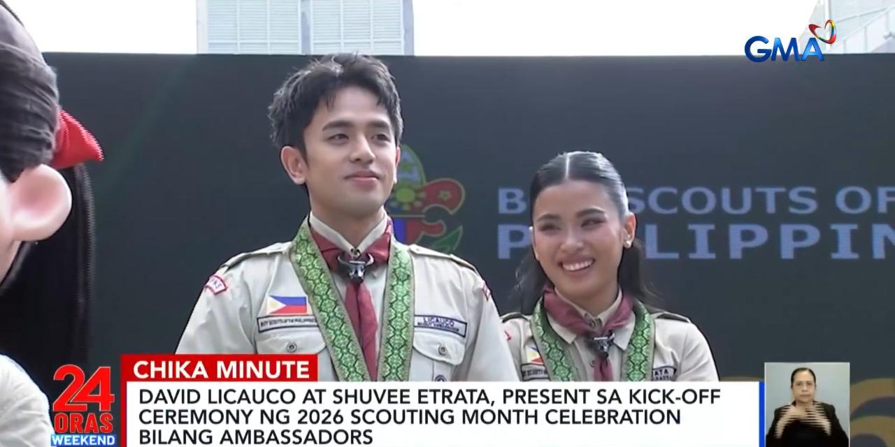 David Licauco, Shuvee Etrata grace 2026 Scouting Month Celebration kick-off ceremony as ambassadors
