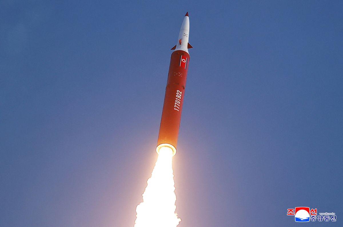 North Korea conducts an intermediate-range strategic missile drill