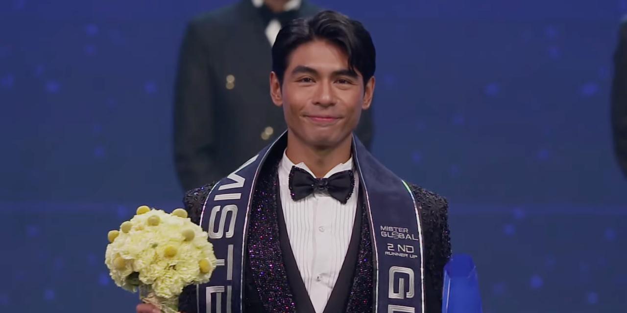 PH bet MJ Ordillano finishes 2nd runner-up at Mister Global 2026