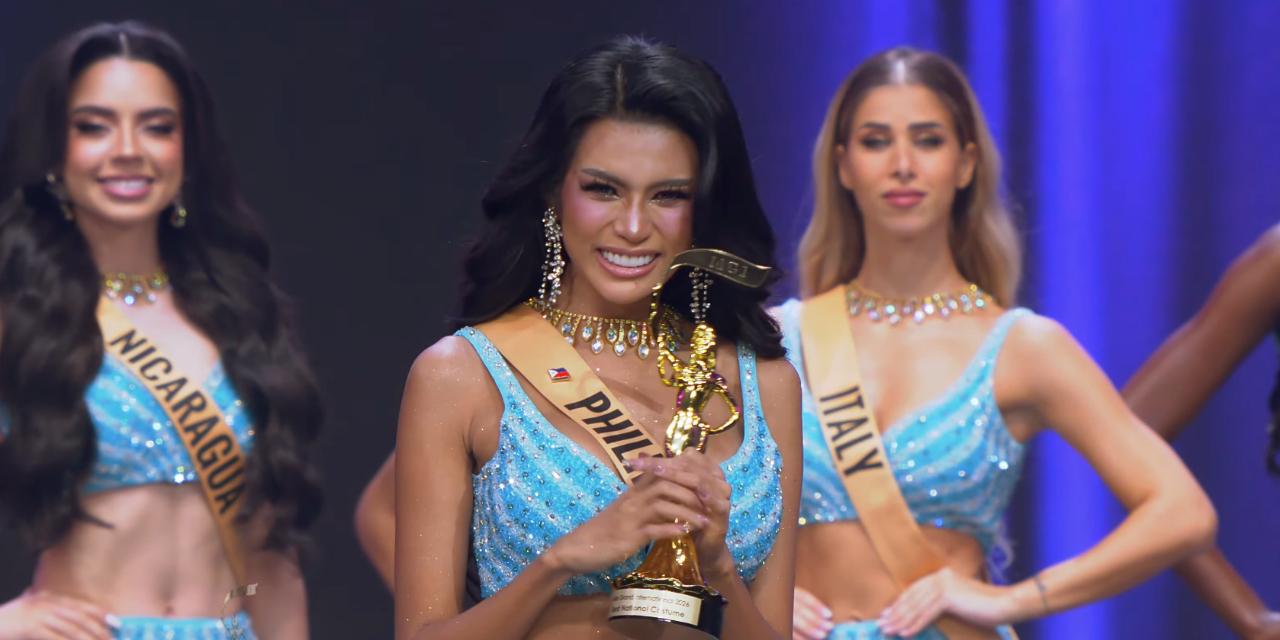 Angelica Lopez wins Best National Costume at Miss Grand International 2026