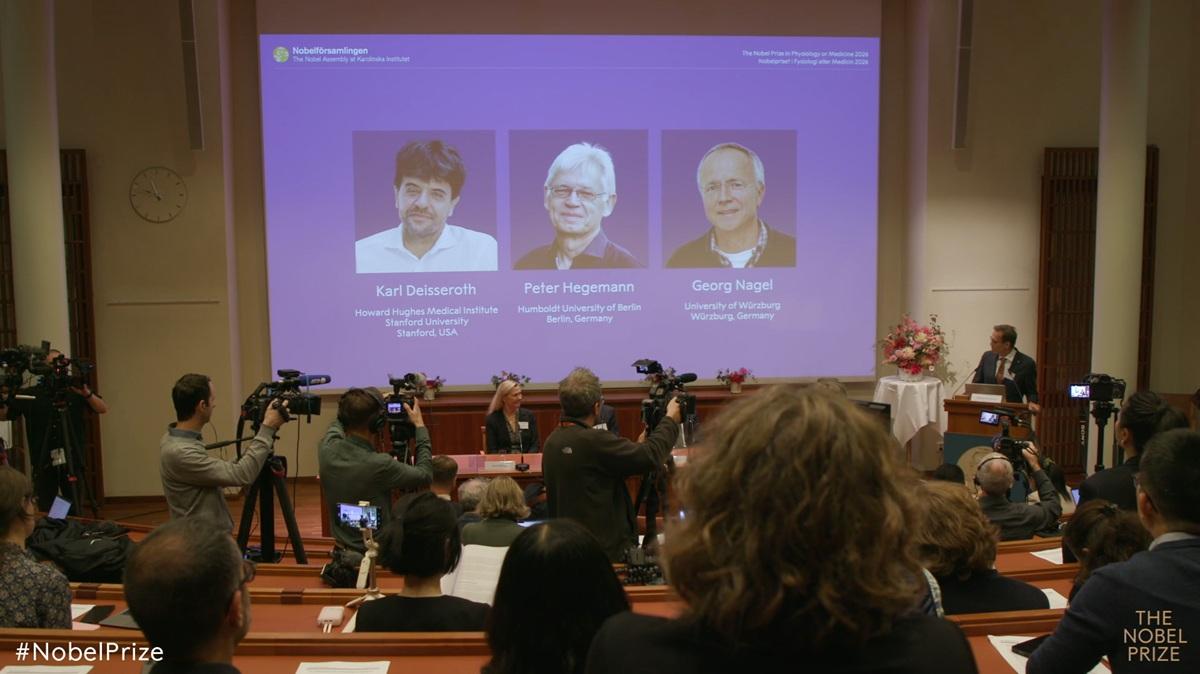 American Deisseroth and Germans Hegemann and Nagel win 2026 Nobel medicine prize