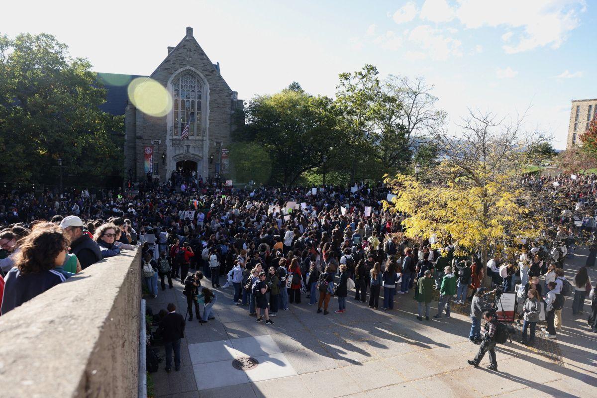 Cornell students stage rally supporting alleged rape victim, demand inquiry and stronger action