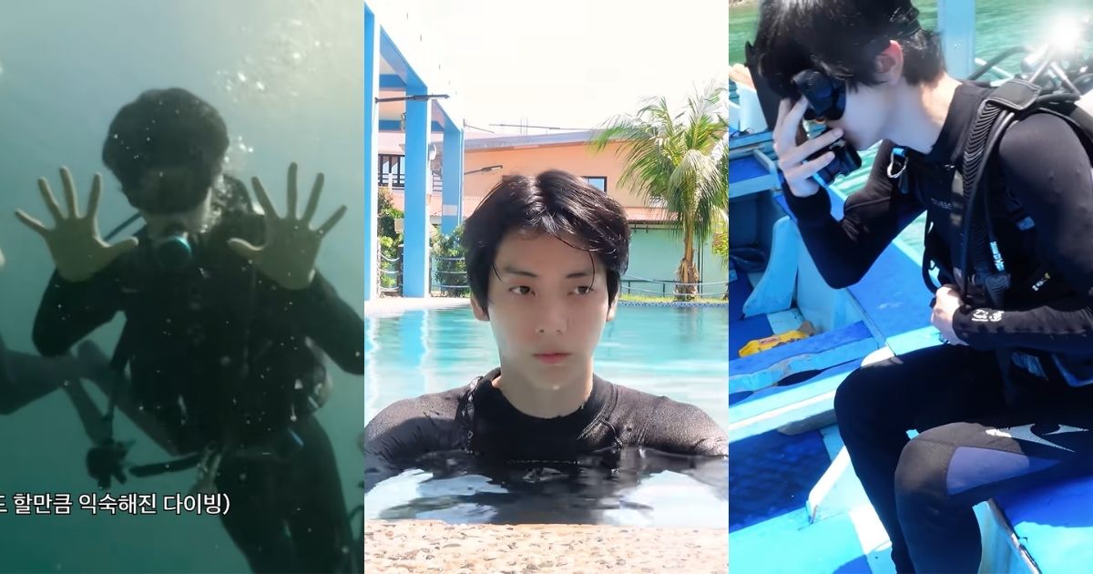 TXT's Soobin vacations in PH to train for scuba diving