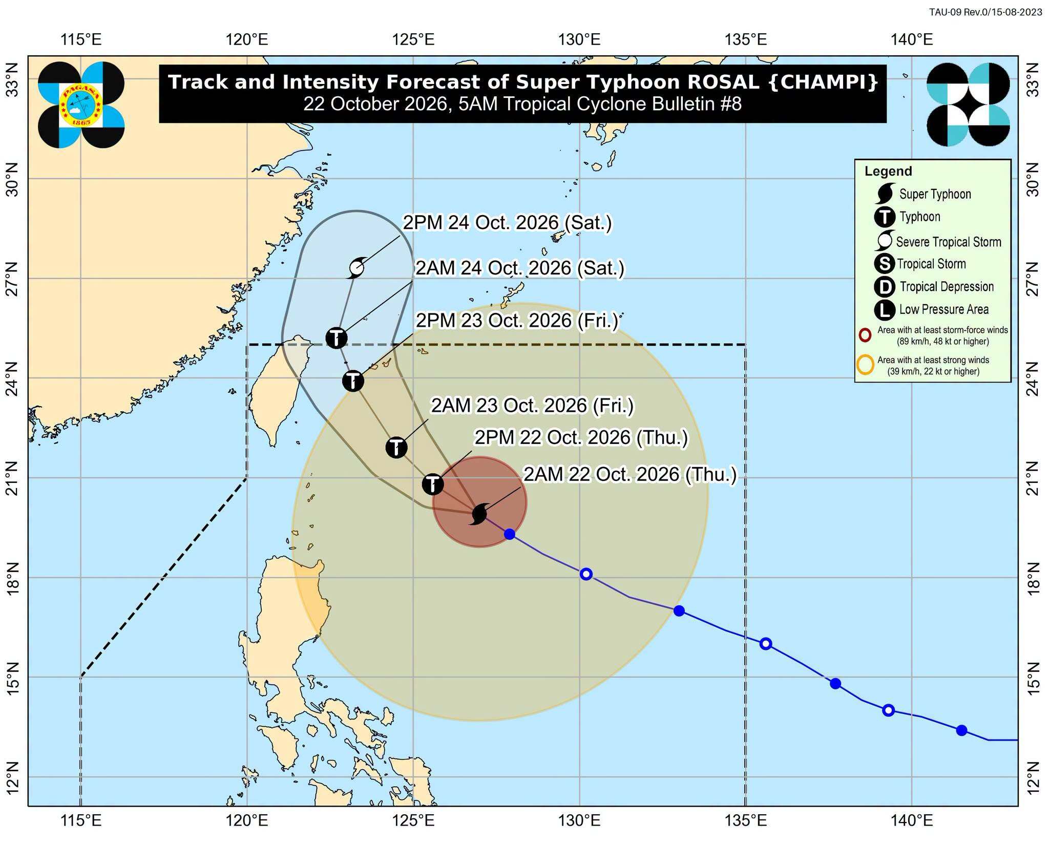  Rosal slightly weakens; 7 areas under wind signals