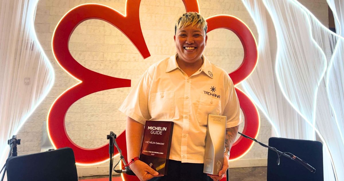 At the Michelin Ceremony 2027, Chef Frances Tariga of Tadhana shares a powerful message to the LGBT+ community